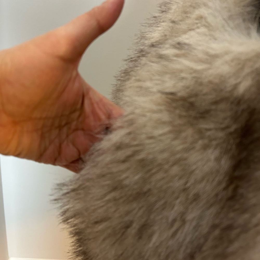 H&M Cream Faux Fur Vest - Picture 3 of 6